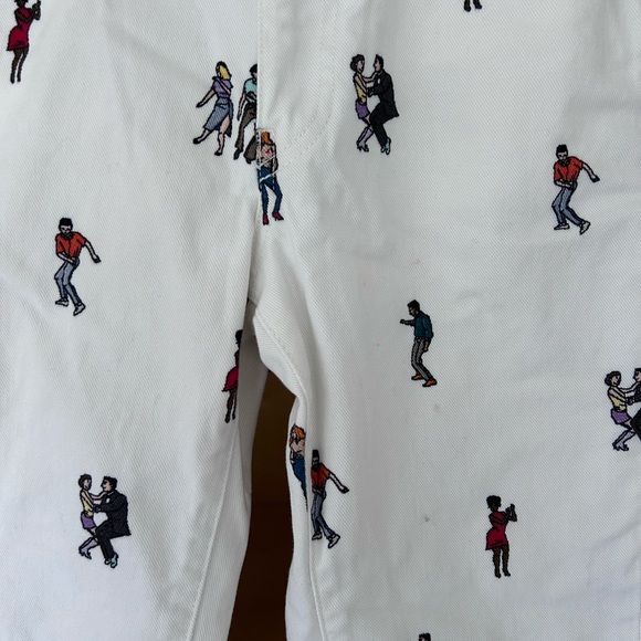 White Dance Print Jeans - Picture 7 of 10